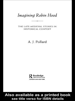 cover image of Imagining Robin Hood